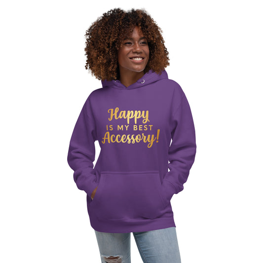 Happy Hoodie (Words In Gold)