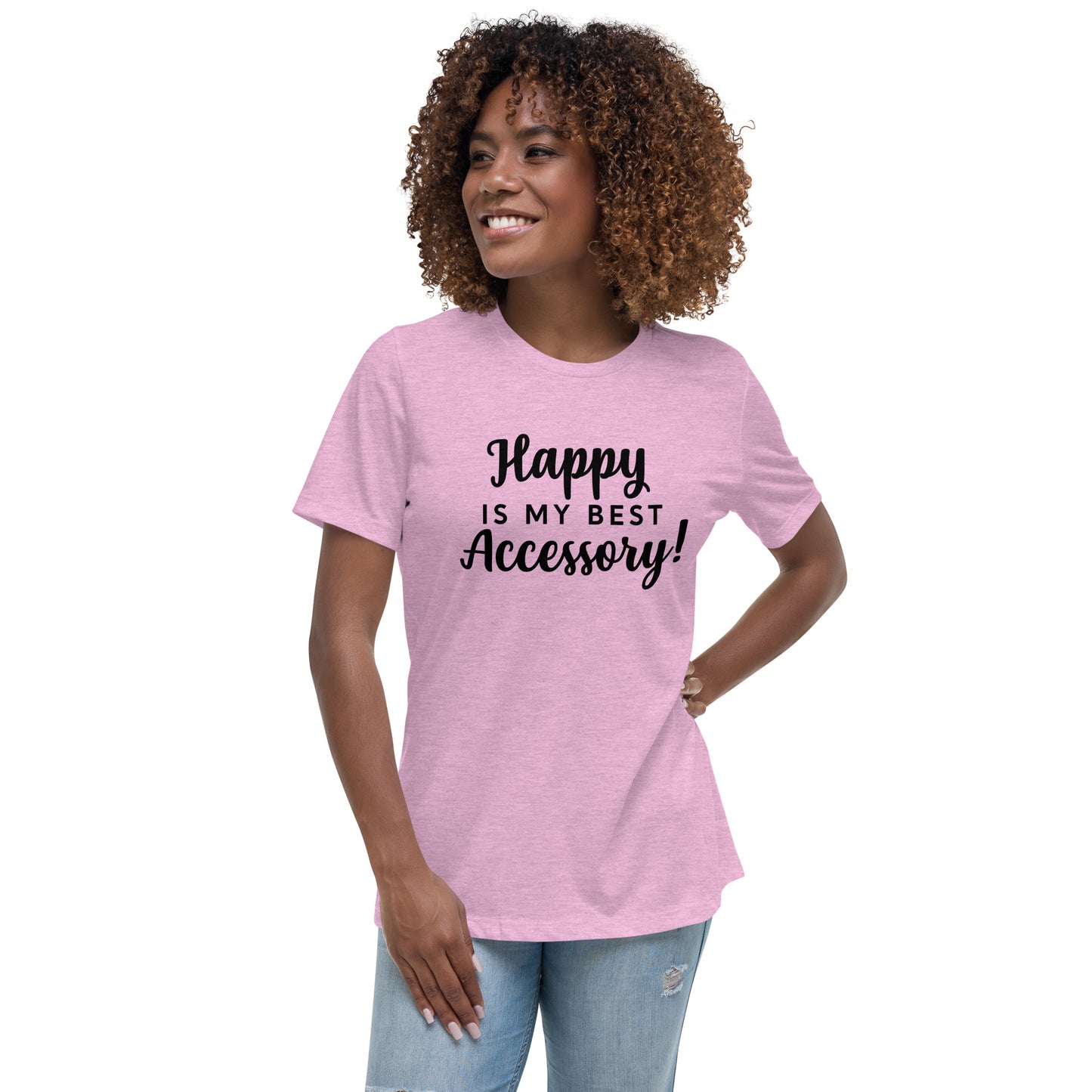 Happy T-shirt (Words in black)