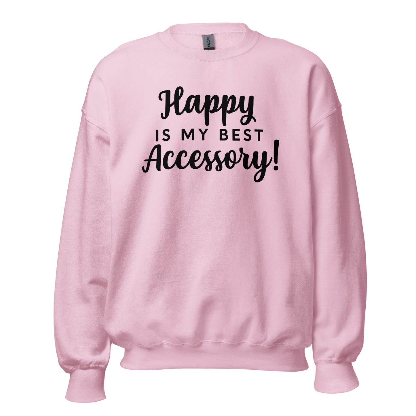 Happy Sweatshirt (Words in black)