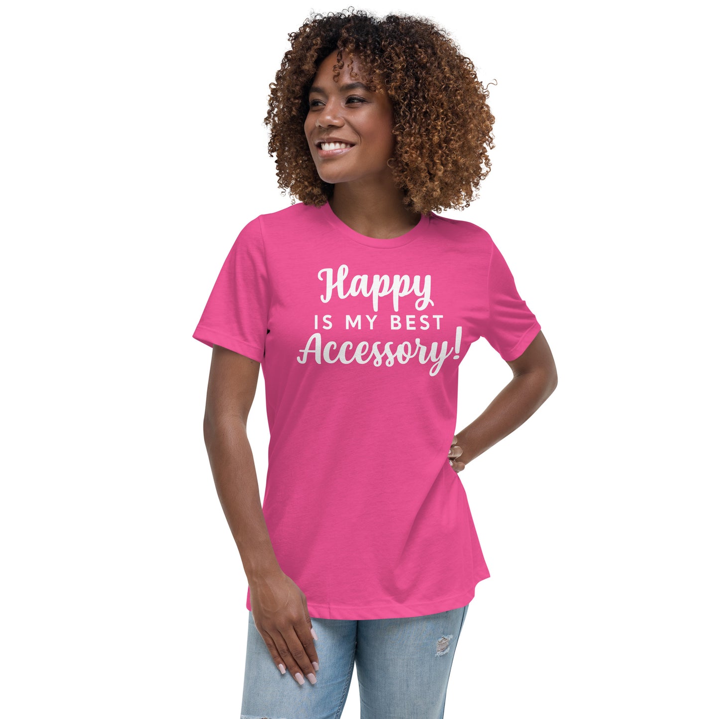 Happy T-Shirt ( Words In White)