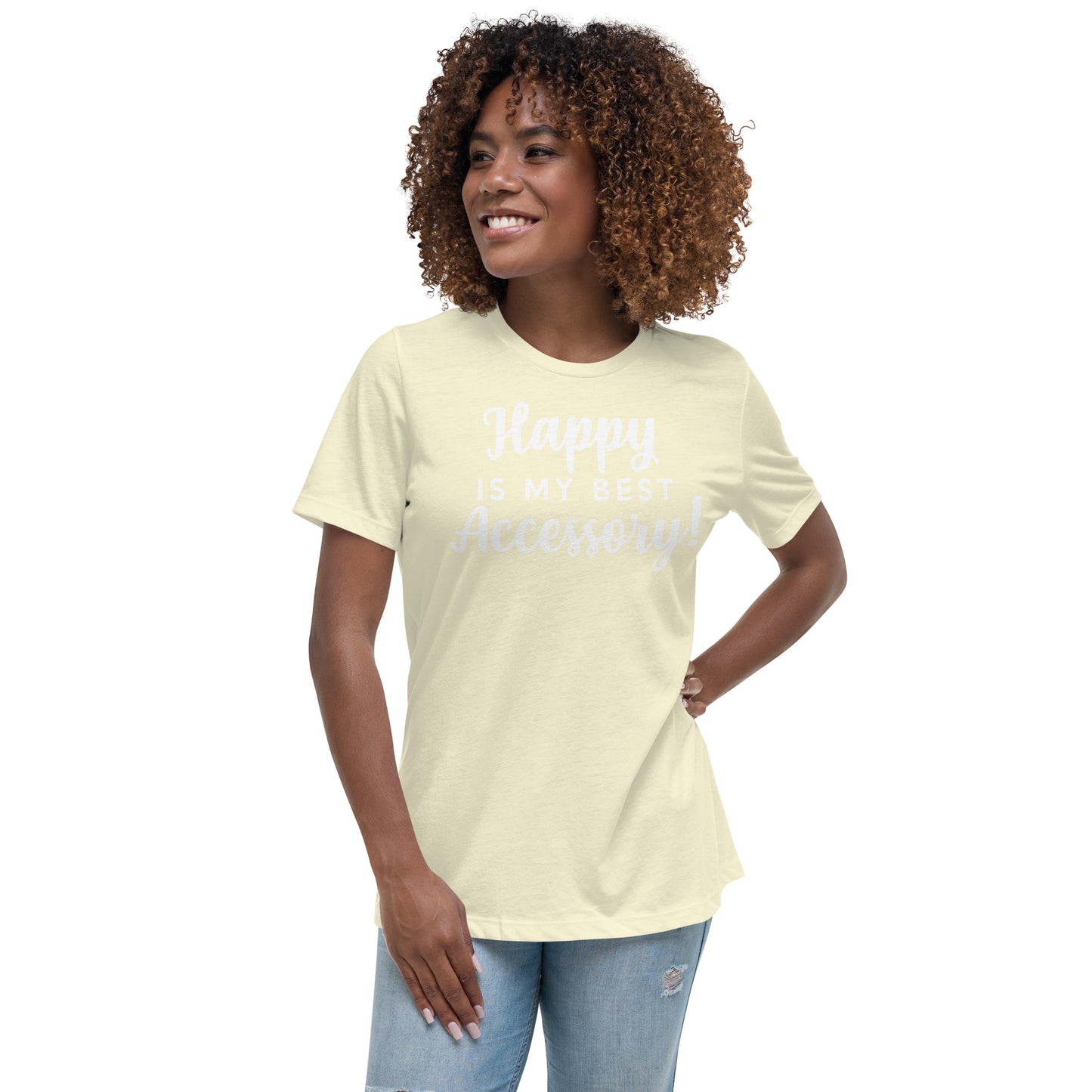 Happy T-Shirt ( Words In White)