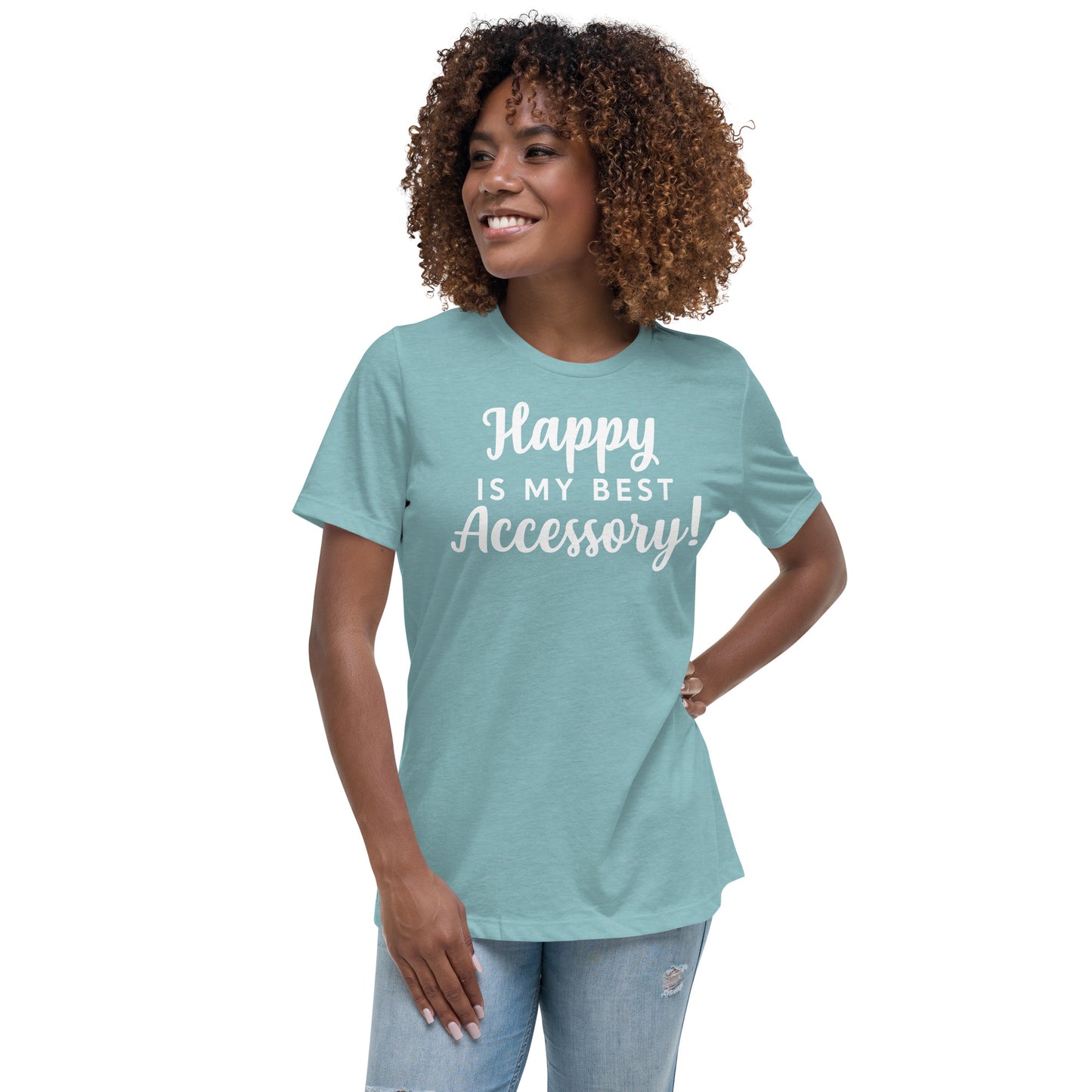 Happy T-Shirt ( Words In White)