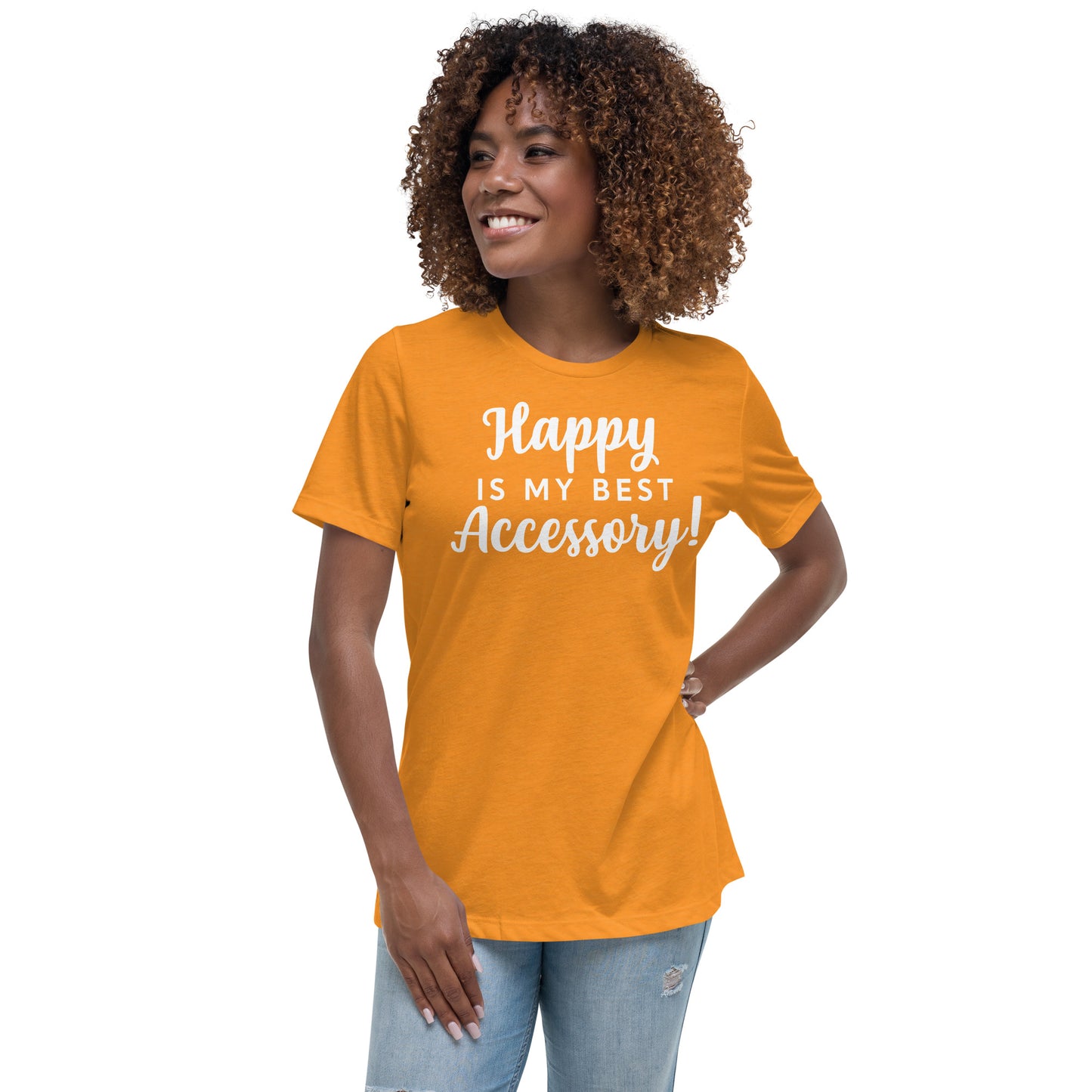 Happy T-Shirt ( Words In White)