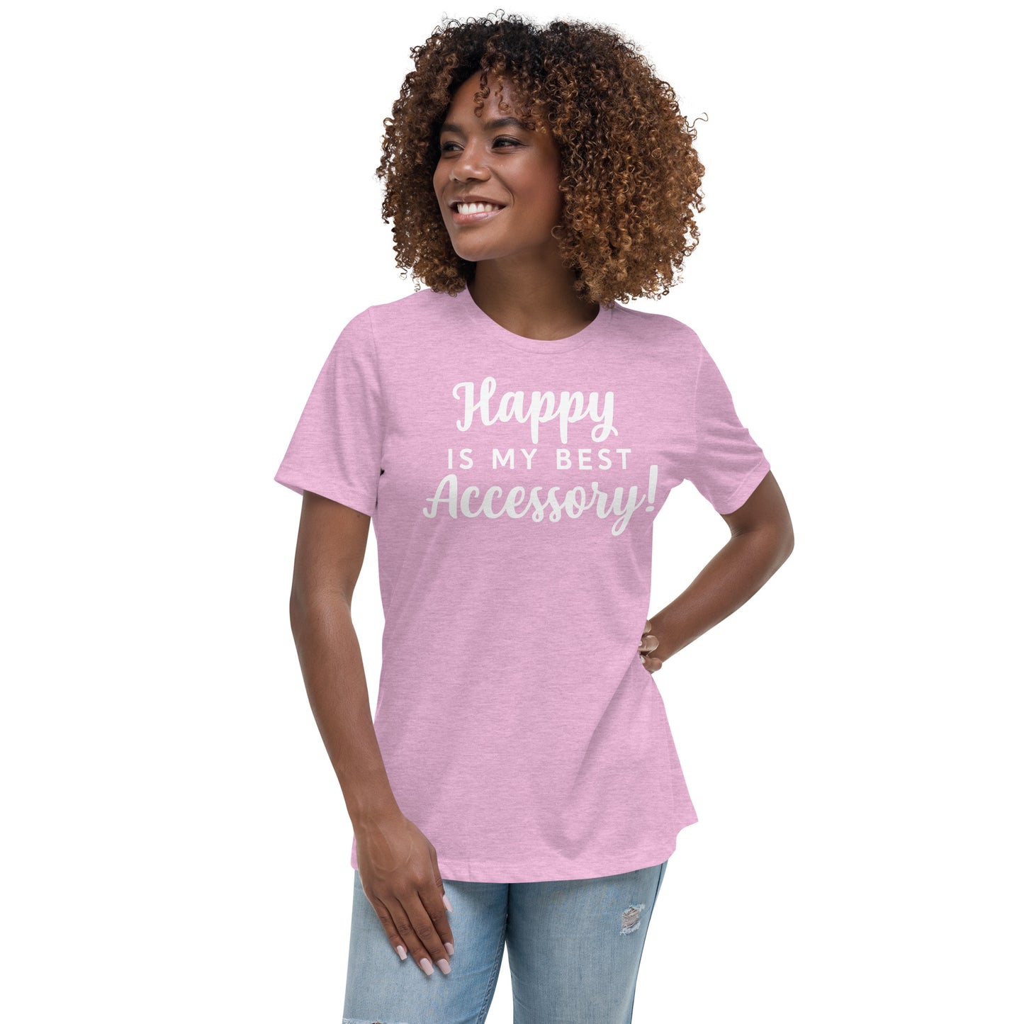 Happy T-Shirt ( Words In White)