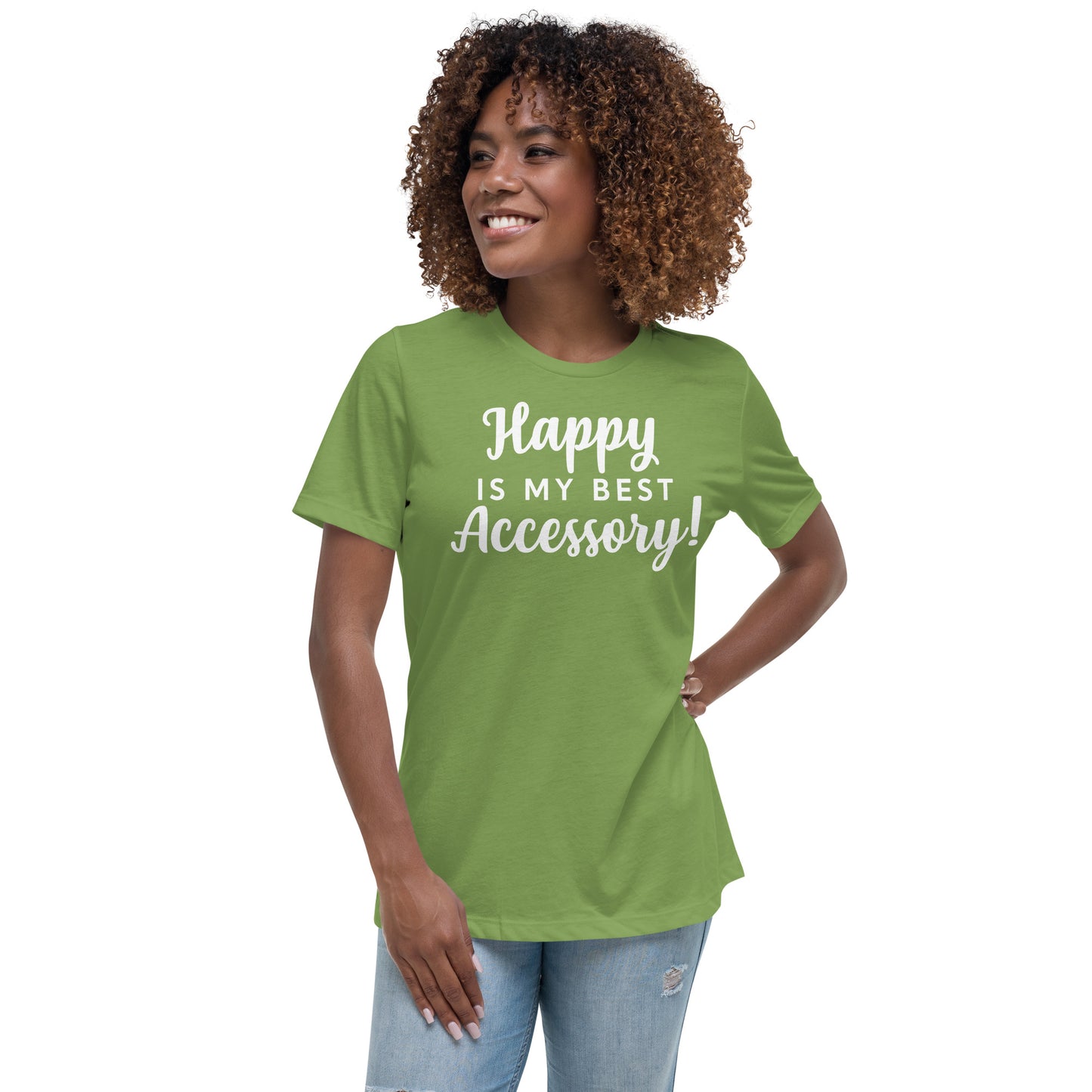 Happy T-Shirt ( Words In White)