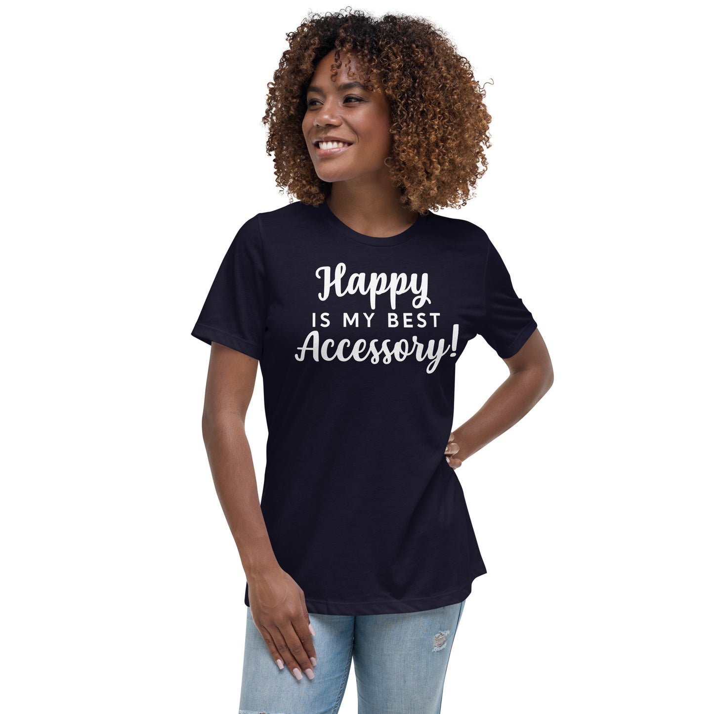 Happy T-Shirt ( Words In White)