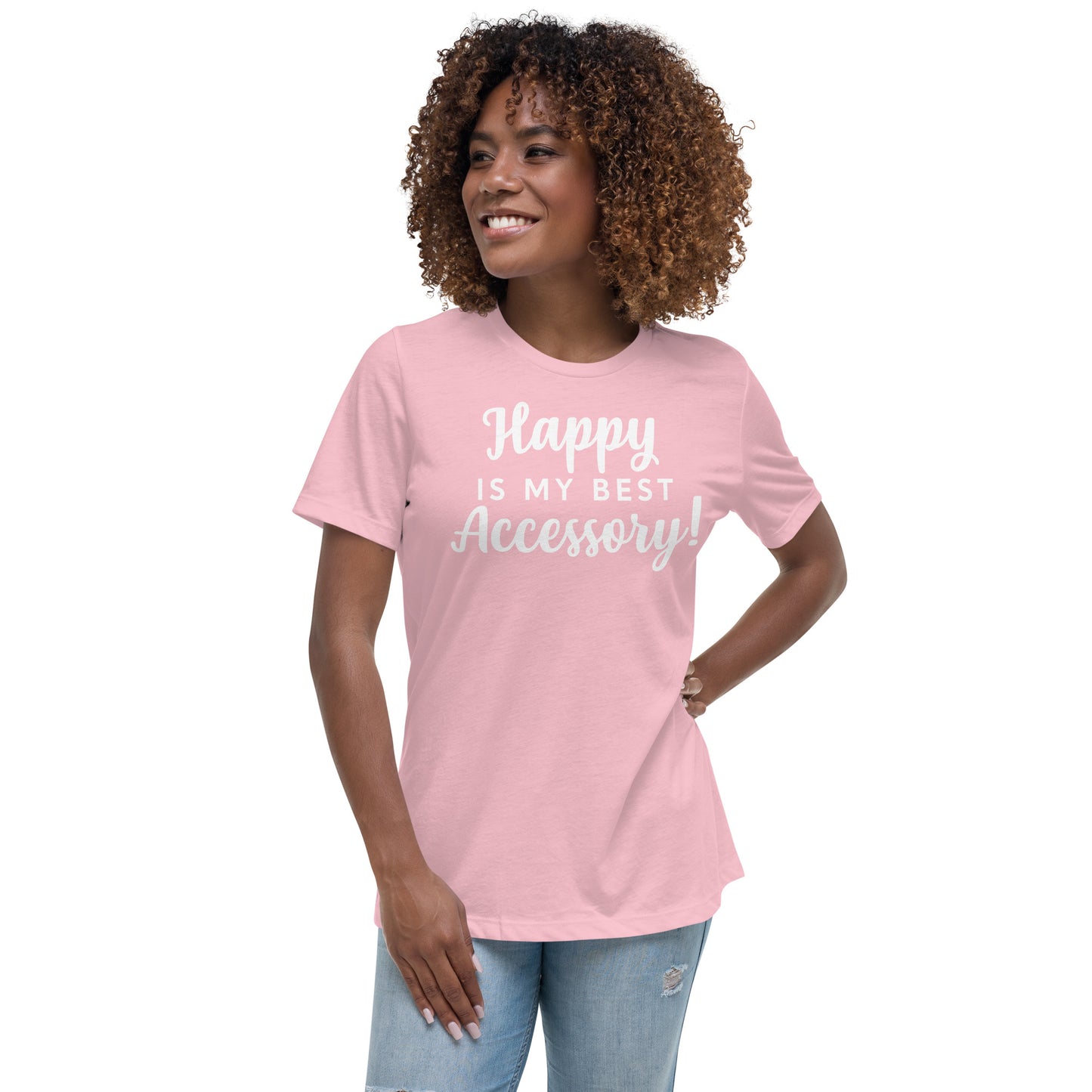 Happy T-Shirt ( Words In White)