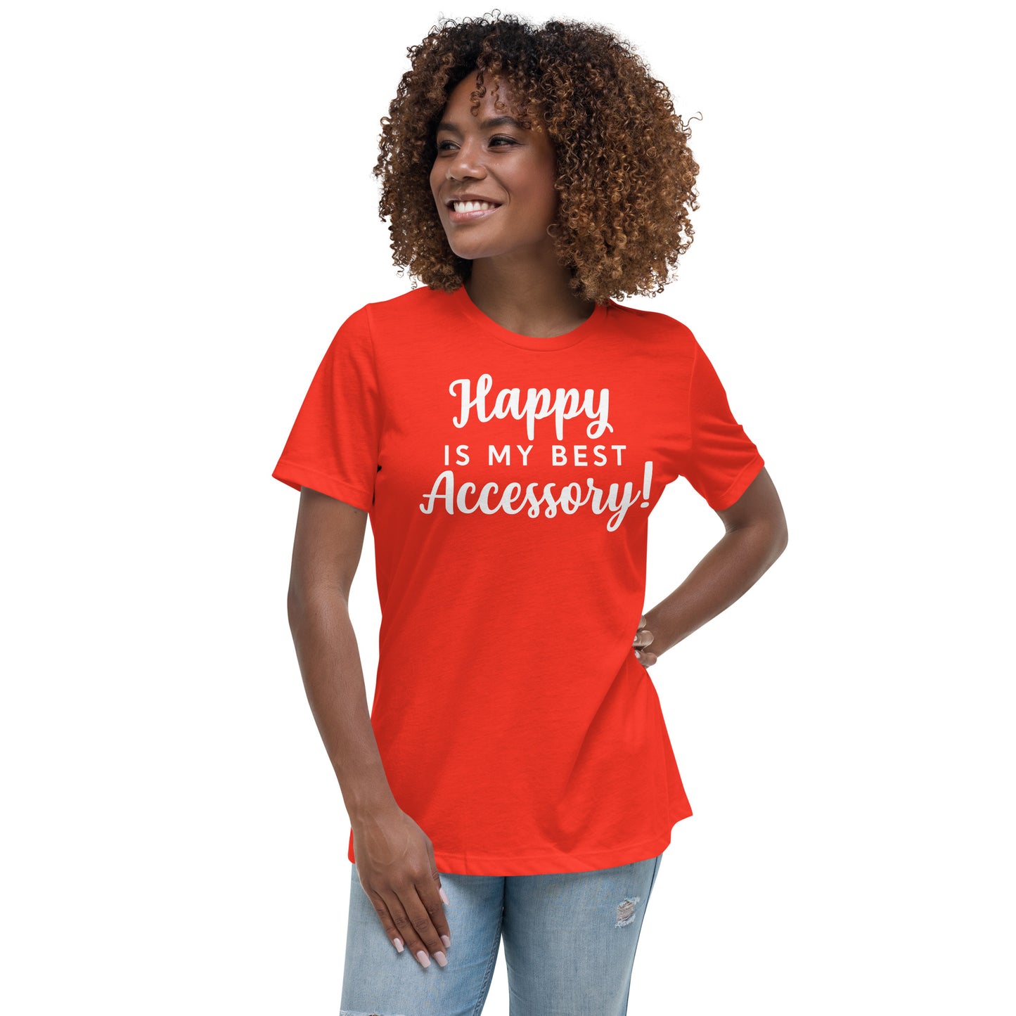 Happy T-Shirt ( Words In White)